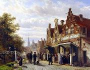 unknow artist European city landscape, street landsacpe, construction, frontstore, building and architecture. 287 oil painting picture wholesale